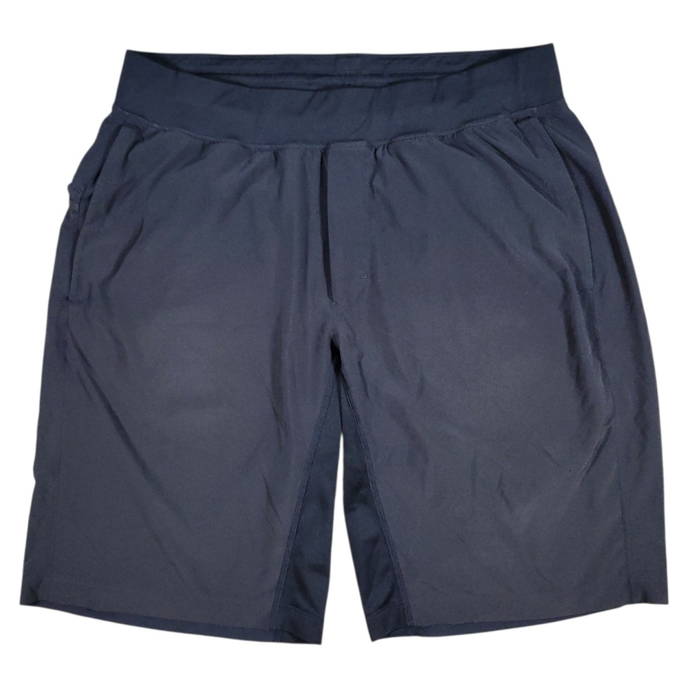 Lululemon Pace Breaker Shorts Men XL Black 11 Inseam Lined Athletic Gym Training